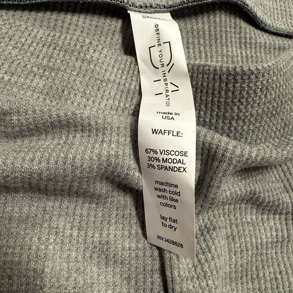 DYI Women's Waffle Jogger Pants Heather Grey Size Small - Picture 7 of 9